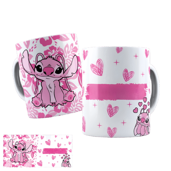 Taza Stitch y Angel personalizada – vista 2
