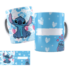 Taza Stitch y Angel personalizada – vista 3