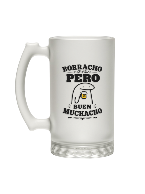Tarro cervecero personalizado con acabado esmerilado – vista 2