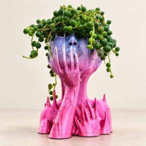 Macetero 3D «Mil ideas en la cabeza» | 20 cm - Imagen 3