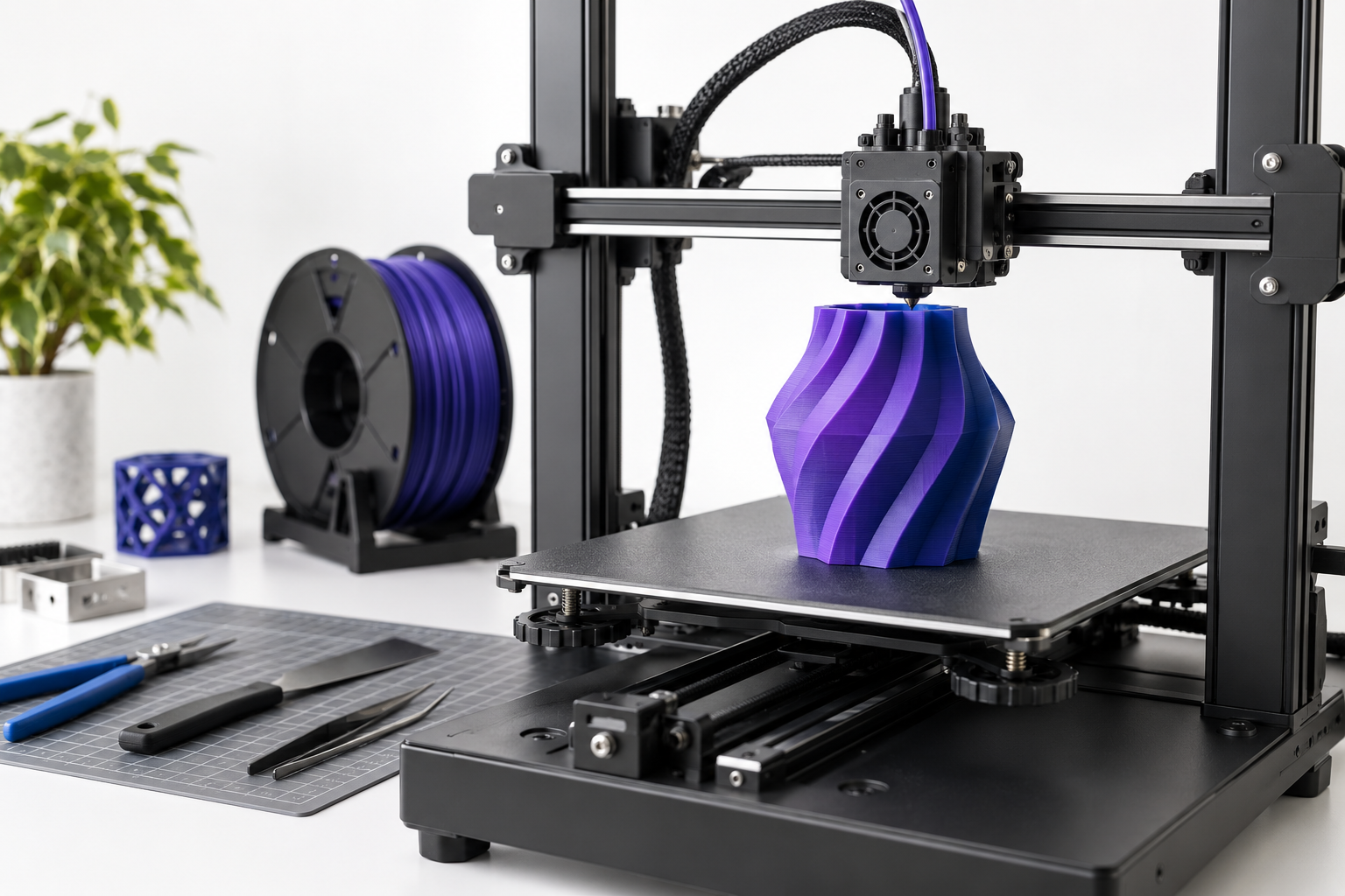Impresora 3D creando un prototipo personalizado en Sangolquí