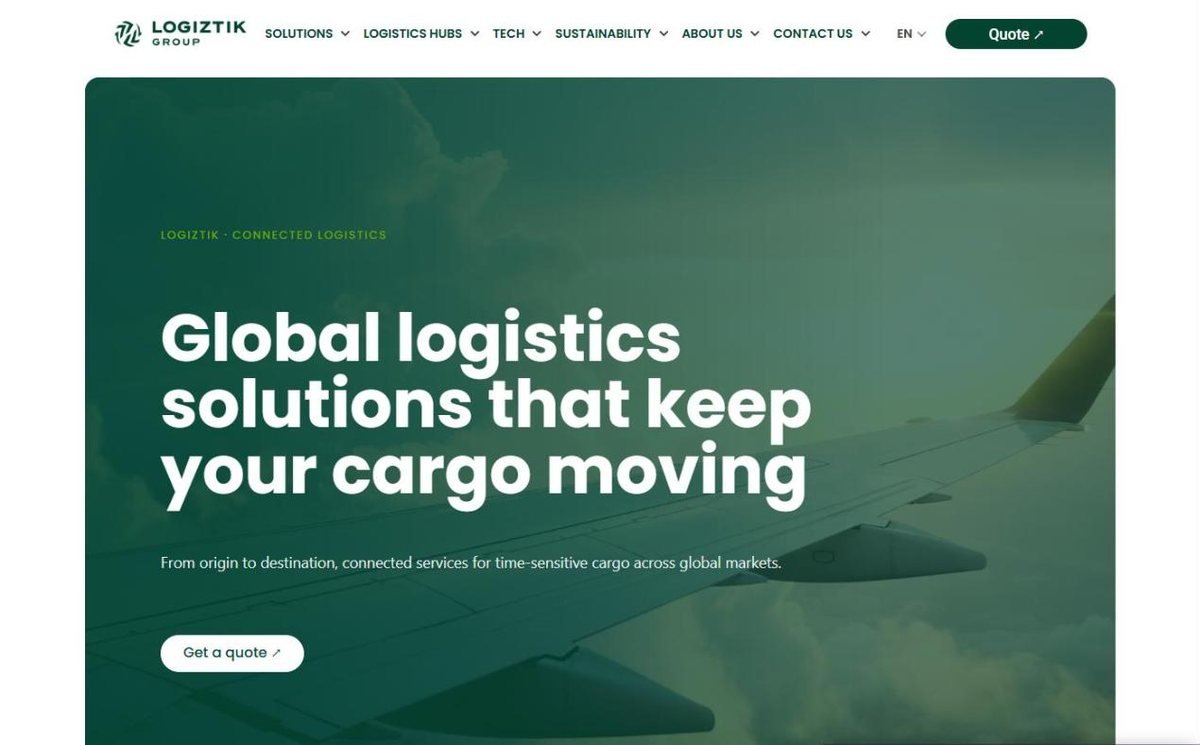Sitio web de Logiztik Group desarrollado por Zero ST